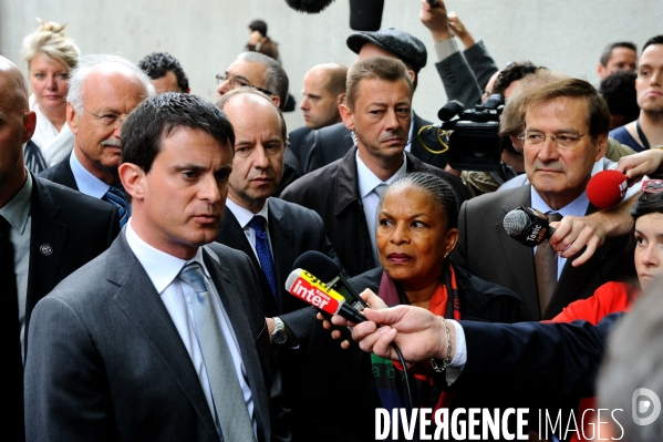 Manuel VALLS et Christiane TAUBIRA à Lyon le 13 mai 2013