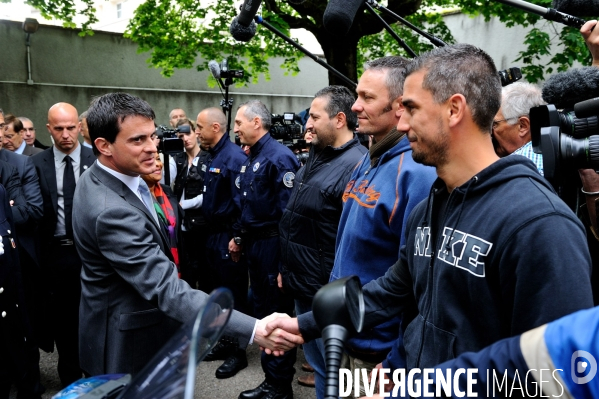 Manuel VALLS et Christiane TAUBIRA à Lyon le 13 mai 2013