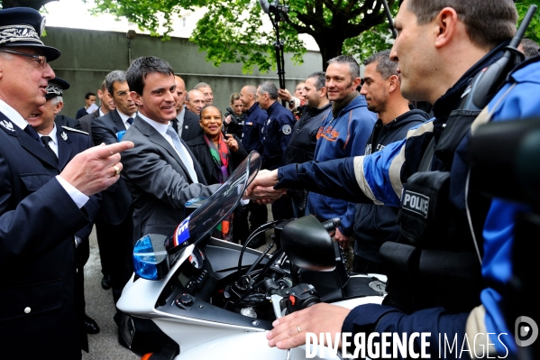 Manuel VALLS et Christiane TAUBIRA à Lyon le 13 mai 2013