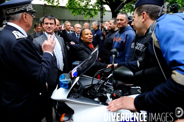 Manuel VALLS et Christiane TAUBIRA à Lyon le 13 mai 2013