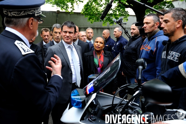 Manuel VALLS et Christiane TAUBIRA à Lyon le 13 mai 2013