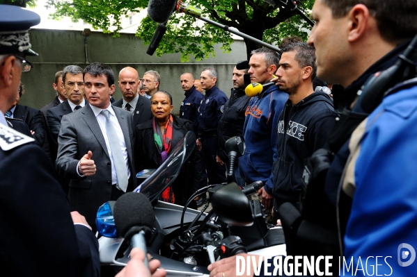 Manuel VALLS et Christiane TAUBIRA à Lyon le 13 mai 2013