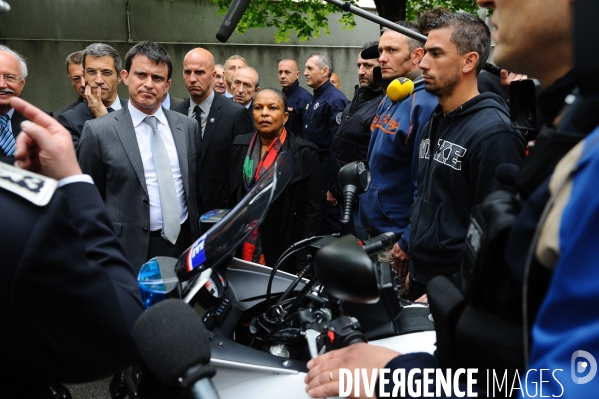 Manuel VALLS et Christiane TAUBIRA à Lyon le 13 mai 2013