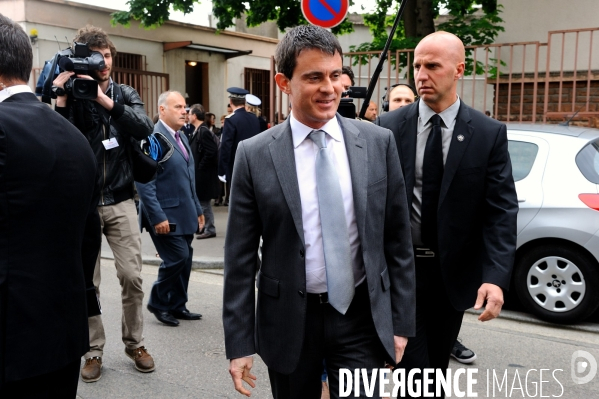 Manuel VALLS et Christiane TAUBIRA à Lyon le 13 mai 2013