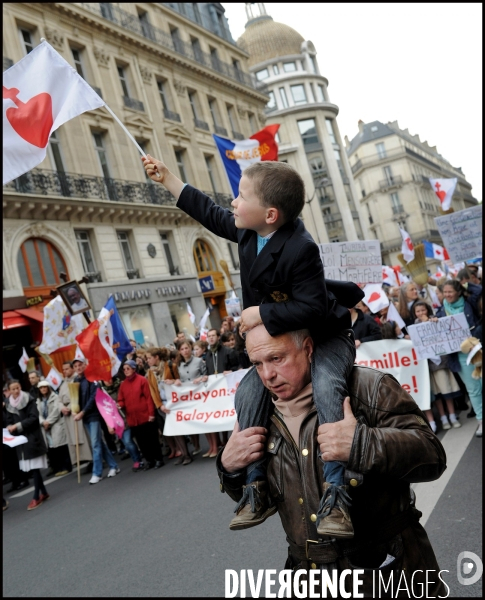 Manifestation de Civitas contre le mariage pour tous
