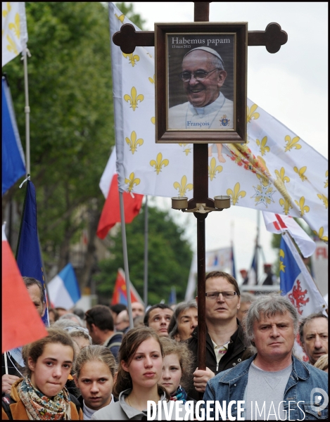 Manifestation de Civitas contre le mariage pour tous