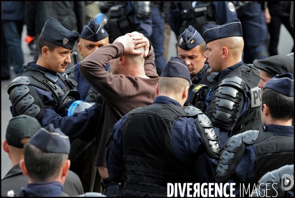 Manifestation des Jeunesses Nationalistes contre le mariage homosexuel