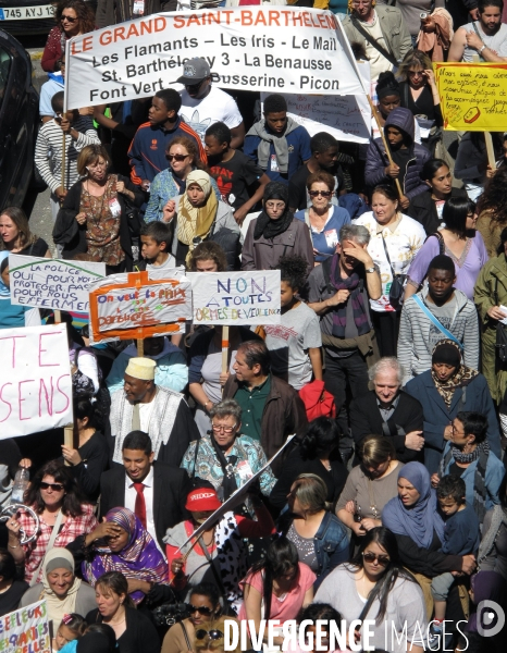 Manisfestation contre la violence dans les quartiers Nord de Marseille le 01/06/2013