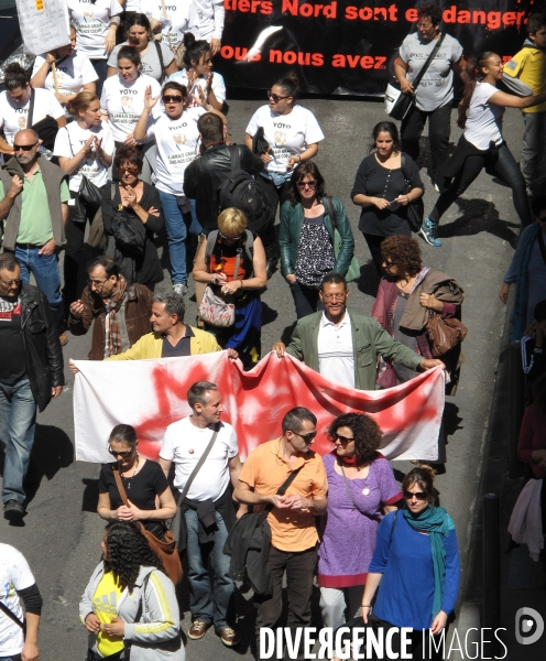 Manisfestation contre la violence dans les quartiers Nord de Marseille le 01/06/2013