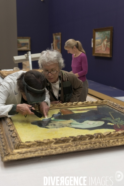 Accrochage de l exposition  Le Grand Atelier du Midi  au Musée des Beaux-Arts de Marseille