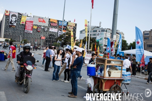 1er jour de grève générale, Place Taksim et parc Gezi, Istanbul