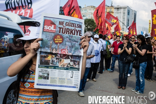 1er jour de grève générale, Place Taksim et parc Gezi, Istanbul