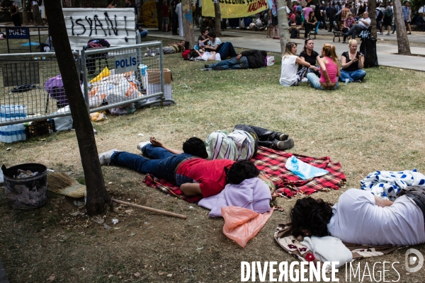 1er jour de grève générale, Place Taksim et parc Gezi, Istanbul