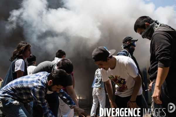 1er jour de grève générale, Place Taksim et parc Gezi, Istanbul