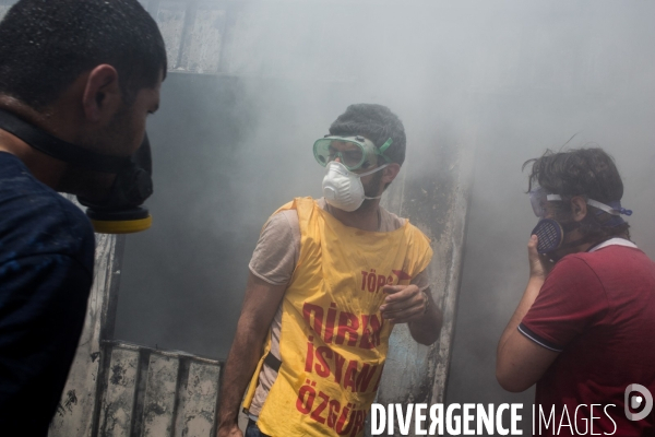 1er jour de grève générale, Place Taksim et parc Gezi, Istanbul