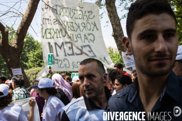 1er jour de grève générale, Place Taksim et parc Gezi, Istanbul
