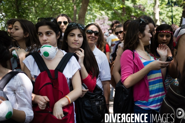 1er jour de grève générale, Place Taksim et parc Gezi, Istanbul