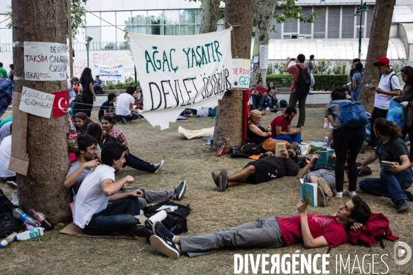 1er jour de grève générale, Place Taksim et parc Gezi, Istanbul