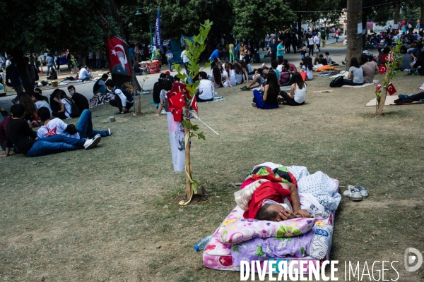 1er jour de grève générale, Place Taksim et parc Gezi, Istanbul