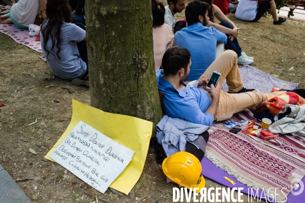 1er jour de grève générale, Place Taksim et parc Gezi, Istanbul