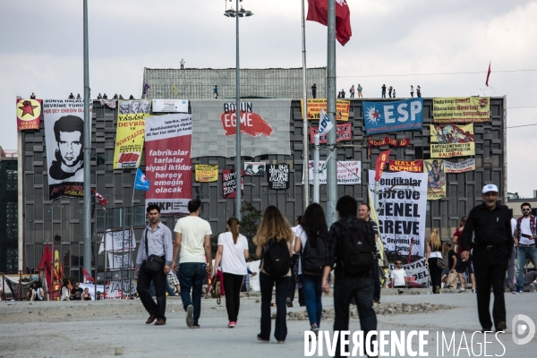 1er jour de grève générale, Place Taksim et parc Gezi, Istanbul