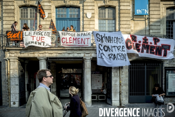 Manifestation en hommage au militant anti-fasciste Clément Méric