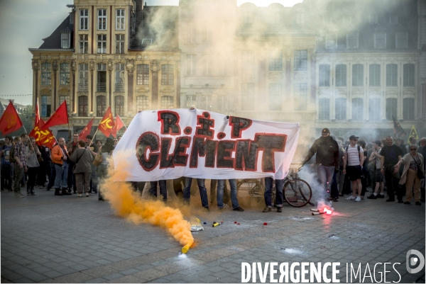 Manifestation en hommage au militant anti-fasciste Clément Méric