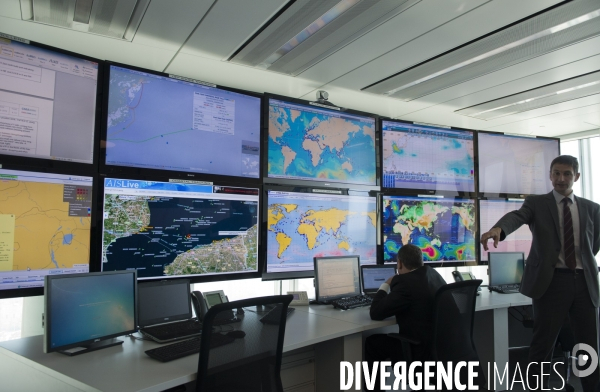 Intérieur de la Tour CMA-CGM à Marseille
