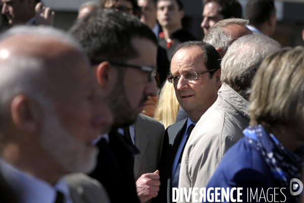 François HOLLANDE à la commémoration des martyrs de Tulle.