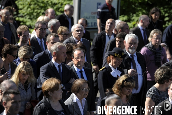 François HOLLANDE à la commémoration des martyrs de Tulle.