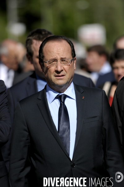 François HOLLANDE à la commémoration des martyrs de Tulle.