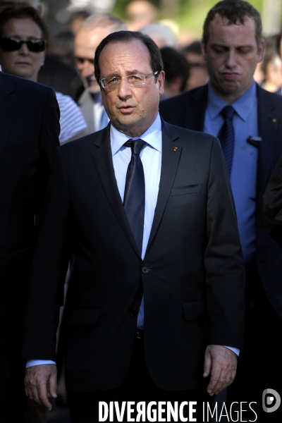 François HOLLANDE à la commémoration des martyrs de Tulle.
