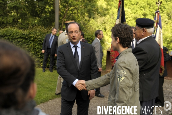 François HOLLANDE à la commémoration des martyrs de Tulle.