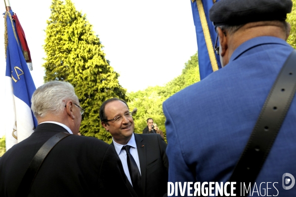 François HOLLANDE à la commémoration des martyrs de Tulle.