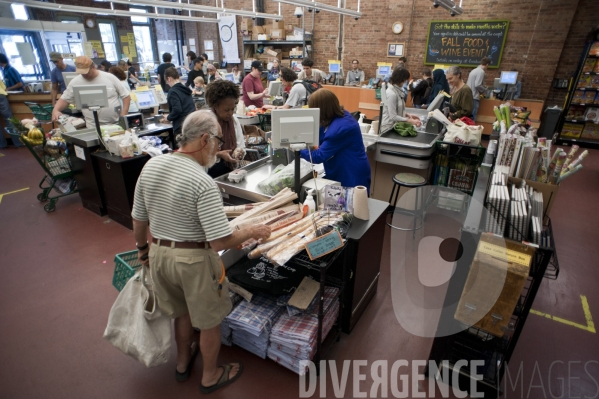 Park Slope Food Coop, supermarché coopératif à Brooklyn, New-york