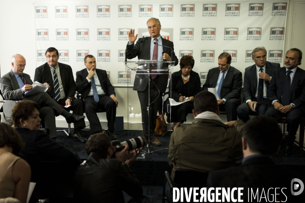 Gilles Carrez, conference de presse.