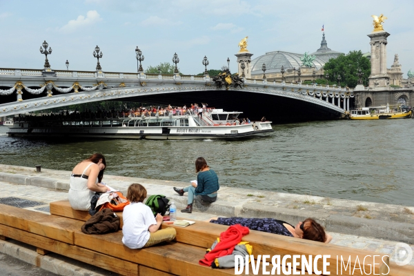 Amenagement pietonnier des Berges de Seine rive gauche