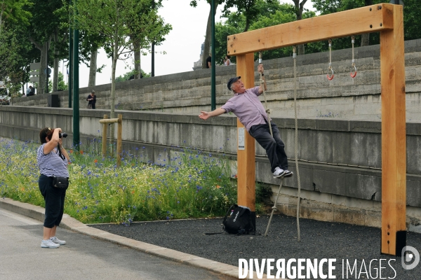 Parcours sante sur les Berges de Seine rive gauche