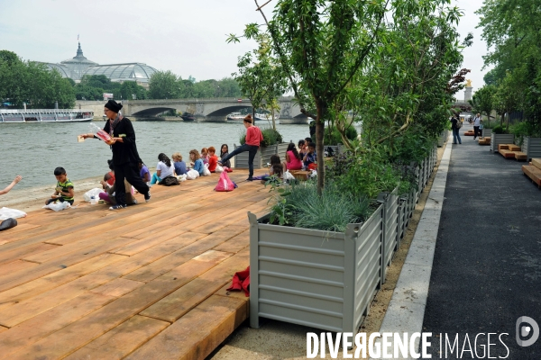 Amenagement pietonnier des Berges de Seine rive gauche