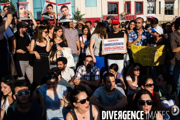 Protest against police killing, Istanbul