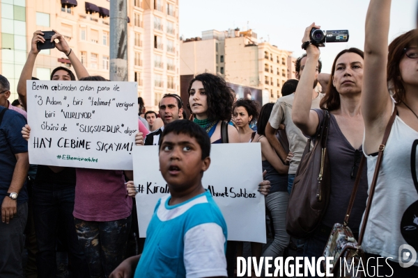 Protest against police killing, Istanbul