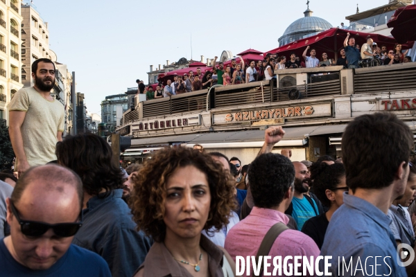 Protest against police killing, Istanbul