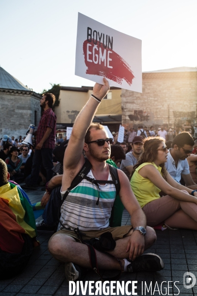 Protest against police killing, Istanbul