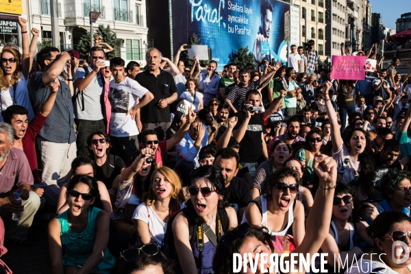 Protest against police killing, Istanbul