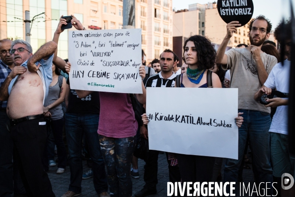 Protest against police killing, Istanbul