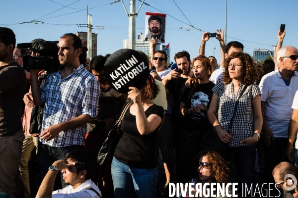 Protest against police killing, Istanbul