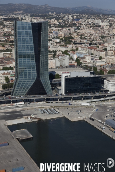 Vue aerienne du Grand Port Maritime de Marseille