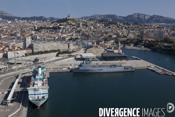 Vue aerienne du Grand Port Maritime de Marseille