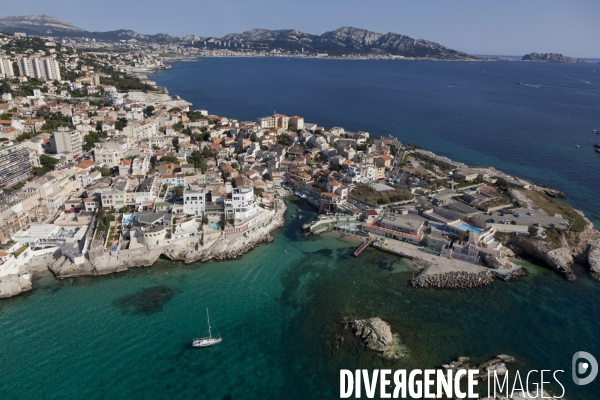 Vue aerienne de Marseille