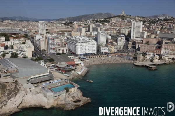 Vue aerienne de Marseille